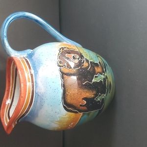 JULIE UELAND 2002 Pottery Bear Pitcher